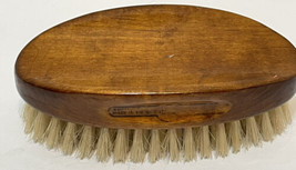Vintage Wood Hand Natural Bristle Clothing Hair Brush Made in Sweeden 4.75 x 2.5 - £20.24 GBP