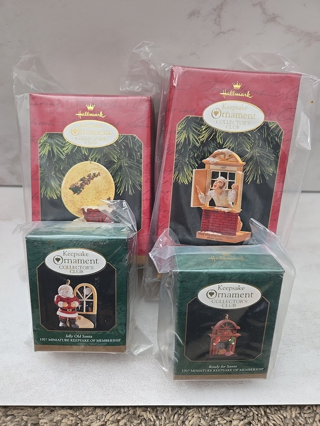 New Hallmark Keepsake Collectors Club Ornaments, Set of 4, Membership Ki... - $4.99
