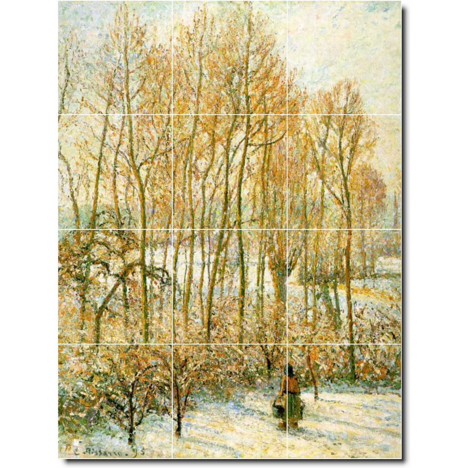 Pissarro camille morning sunlight on the snow eragny sur epte 1895