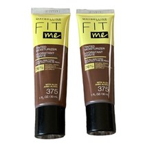 2 Maybelline New York Fit Me Tinted Moisturizer Shade 375 with Aloe 1 fl oz *New - $15.00