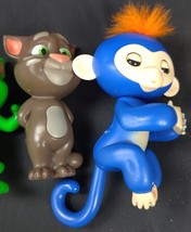 Fingerlings Baby Monkey Liv Purple &amp; Cream Pink Hair &amp; Talking Tom Cats ... - £8.41 GBP