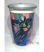 Catwoman Tumbler Frisbee Lid Collector Promo Cup 1992 McDonald&#39;s Batman VTD - £13.34 GBP