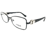 Vogue Gafas Monturas VO 3863-H 352 Negro Mármol Plata Imitación Perlas 5... - $27.61