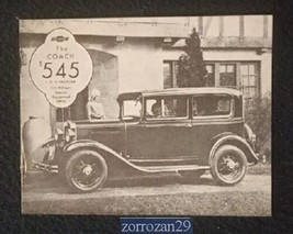 1931 CHEVROLET FULL-LINE NON-COLOR SALES BROCHURE - GREAT REPRODUCTION -... - £8.59 GBP