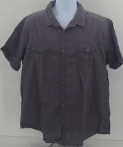 APT.9 Gray Men&#39;s Short Sleve Shirt Button Down XXL - £10.59 GBP