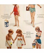 1953 Jiffy Popcorn Kid&#39;s Swimsuit Advertisement Swimwear 50s Vintage DWLL4 - $41.12 CAD
