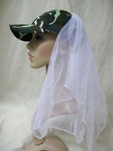 Camo Bride Hat Veil Redneck Wedding Camouflage Hunter Wedding Adjustable... - $225.23 MXN
