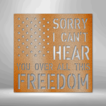 All This Freedom Sign Steel Sign Laser Cut Powder Coated Home &amp; Office Metal Wa - £41.57 GBP+