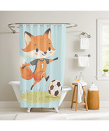Faye the Striker Fox Shower Curtain by Dancing Littles Jungle - $39.99