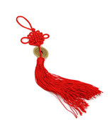 FENG SHUI FORTUNE COIN TASSEL RED Hanging Cure NEW Wealth Good Luck Pros... - $93.36 MXN