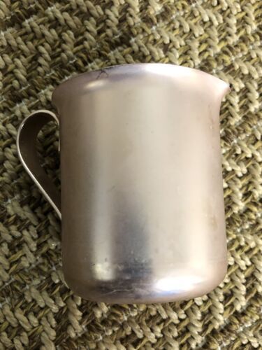 Vintage Color Craft Copper Colored Aluminum Creamer Small Pitcher Rose G... - $6.22