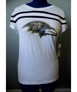 Baltimore Ravens NFL Juniors Sequin T-shirt - White ,Large - $433.20 MXN