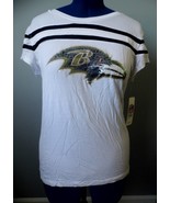 Baltimore Ravens NFL Juniors Sequin T-shirt - White ,Large - £17.69 GBP