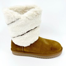 Koolaburra by UGG Dezi Short Chestnut  Womens Size 8 Faux Fur Shearling Boots - £43.54 GBP