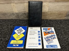 1992 Ford Ranger Owners Manual, Warranty Booklet &amp; 4-Wheeling Supplement - £25.24 GBP