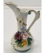 VC) Vintage Mini Ceramic Flower Bud Decorative Vase 4&quot; Tall - £4.66 GBP