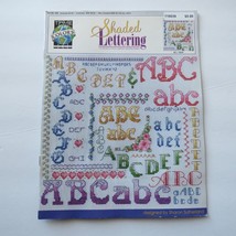 Shaded Lettering True Colors Cross Stitch Vintage Booklet BCL-10039 - $5.00
