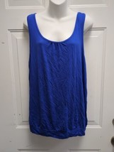 Traleubie Womens  Casual Workout Tank Top Size XL Blue Racerback - £12.54 GBP