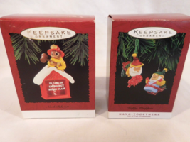Hallmark Keepsake Ornaments &quot;North Pole 911&quot; and &quot;Happy Wrappers&quot; 1995 Retired ! - £6.21 GBP