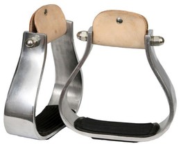 Western Horse Saddle Aluminum Stirrups Roping Ranch Work Pleasure Show R... - £31.01 GBP