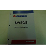 1999 2000 2001 2002 Suzuki SV650/S Service Repair Workshop Manual NEW - $149.95