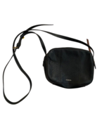 Fossil Leather Gemma Crossbody Black Leather Purse Old Money Quiet Luxury  - $74.44