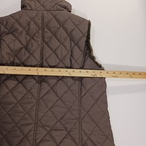 Weatherproof Women's Brown Faux Fur Reversible Full Zip Vest Size Medium image 7