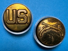 CIRCA 1942-1970, COLLAR DISKS, TYPE V, ENLISTED, U.S. AND MILITARY POLICE - €12,84 EUR