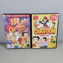 Cartoon DVD Lot of 2 Sets 60 Cartoons and 150 Cartoons Vintage Shows - £11.15 GBP