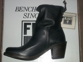 Frye CARMEN SHORT BACK Lace Short Leather Boots #76330 BLACK Choos Size New - $249.99