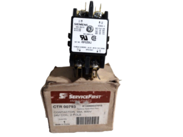 ServiceFirst CTR00793 Contactor 2 pole 35A 24V Coil - $11.88