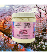 Whipped Body Butter | Cherry Blossom | 8 oz Jar | Vegan | Shea + Cocoa - £19.88 GBP
