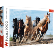 1000 Piece Jigsaw Puzzles, Galloping Horses, Wild Horse Puzzle, Animal P... - $22.17