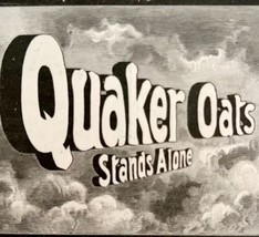 Quaker Oats Stands Alone 1897 Advertisement Victorian Woodcut #3 DWFF17 - $17.50