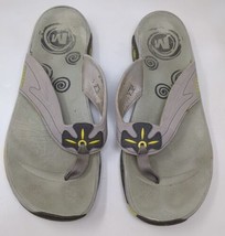 Merrell Women&#39;s Size 10 Thong Sandals Vibram Sole Gray Slide VTG - £15.68 GBP