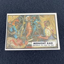1962 Topps Civil War News Card #36 MIDNIGHT RAID  Vintage 60s Trading Cards - £15.51 GBP
