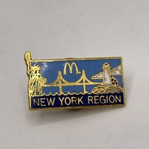 McDonald’s New York City Statue Of Liberty Brooklyn Bridge Enamel Lapel Hat Pin - £7.93 GBP