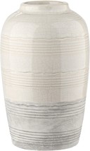 Decorative Ceramic Flower Vases Two-Tone Boho Vase For Flower Arrangement Table - £36.05 GBP