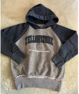 Ragwear USA Boys Blue Gray Yellowstone Moose Vintage Long Sleeve Hoodie 6-7 - $231.16 MXN
