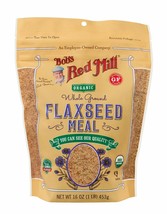 Bob&#39;s Red Mill Organic Brown Flaxseed Meal, 16 Ounce - £15.82 GBP