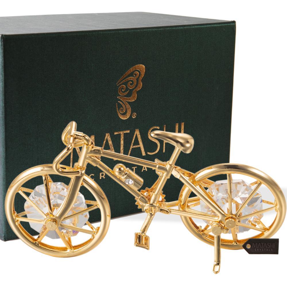 24K Gold Plated Bicycle Desk/House Ornament by Matashi - $26.99