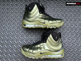 Nike Air Bakin Posite Metallic Olive Green Hi-Top Sneakers Women Shoe Si... - $74.24