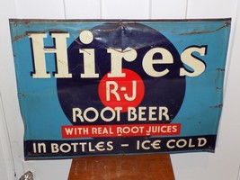 Vintage Hires Root Beer Metal Embossed Sign - $351.45