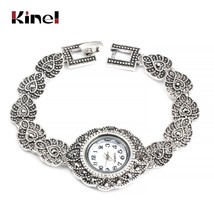 New Fashion Designer Promotion Antique Tibetan Silver Bangles Crystal Bracelet W - £16.84 GBP