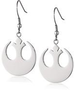 Star Wars Rebel Alliance Stainless Steel Earrings For Women Silver &amp; Gold - $26.01 CAD