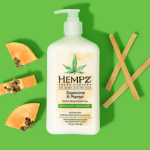 Hempz Sugarcane & Papaya Herbal Body Moisturizer, 17 Oz. image 2