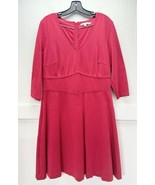 Boden Clerkenwell Ponte Knit Dress (US 14/UK 18) Pink Lined Fit Flare EUC - £43.03 GBP