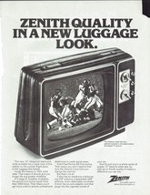 1978 Zenith TV Print Ad Vintage Electronics The Madrid K125J 8.5&quot; x 11&quot; - £15.07 GBP