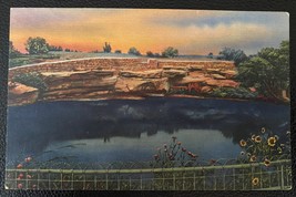 Antique RPPC Postcard - Blue Hole, U.S. Fish Hatchery Santa Rosa N.M.  - $3.55