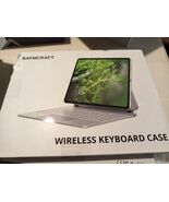 White Wireless Keyboard Case AZERTY Keyboard  for iPad Pro 13 M4 Backlit... - $969.00 MXN